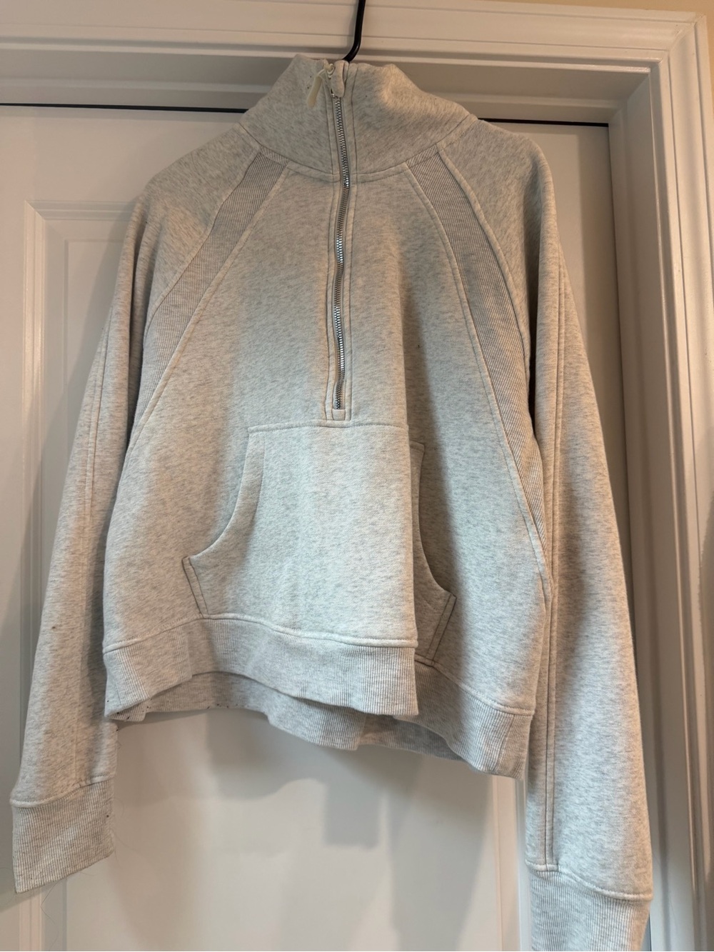Jockey Light Gray Quarter-Zip Hoodie
